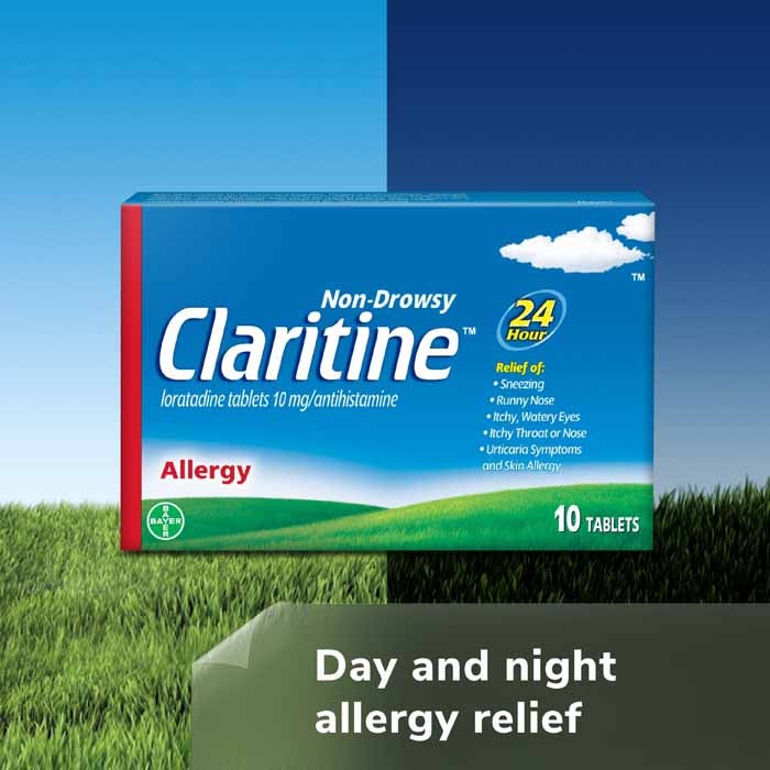 Claritine 10mg Non-Drowsy Allergy Relief - 10 Tablets